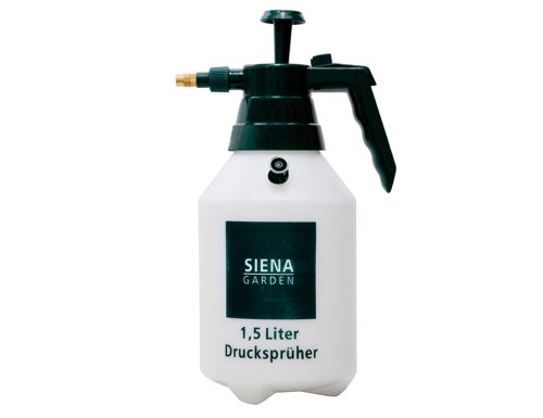 Siena Garden 493954 Hochdrucksprüher 1,5 Liter mit Messingdüse