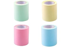 Sourcemall Rotolo di foglietti adesivi per appunti, autoadesivi, larghezza x lunghezza 5 x 760 cm, 4 rotoli/confezione