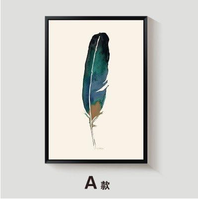 HZF-Modern minimalist decorative painting, living room, sofa, hanging painting, combination, horizontal feather painting,the,* 62 47 Murals