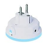 i-SOTA LED Nachtlicht | Steckdosenlicht als Zwischenstecker inkl. Sicherung für Kinder | Farbwechsel – Weiß, Blau, Grün – über Touch-Schalter | Orientierungslicht | Nachtlampe | mit Helligkeits- / Dämmerungs-Sensor | stromsparend - 8