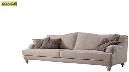 Handmade Living Room Solange of production consisting of: 2/3/4 Seater Sofa and Chair. Even on size. realizzabile on Indicated by The Customer Fabrics. DIVANO INTERMEDIO 97x110x200 sand
