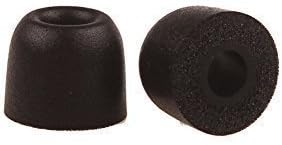 Boweike 4 Pairs Earphone Ear Pads Headset Memory Foam Sponge Headphones Foam Earbud Isolation Earphones Tips For Earphones (Black, 4.9mm)