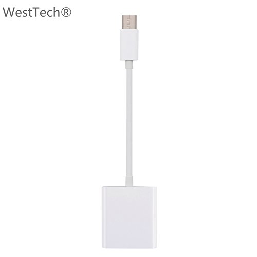 WestTechÂ® USB-C Type-C da Lightning a Scheda SD, USB-C Type-C to SD Card Reader Adapter for Apple Macbook Pro, Samsung Galaxy S8/S8 +/Note 8/S9/S9/S9 +/Note 9, Huawei, Google Pixel Android Smartphone