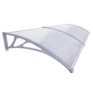 MBC Poly Carbonate Awning Whether shed (Square Off White) 24  39  8 Inch