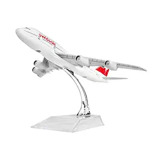 Qids Swiss Air Lines Boeing 747 Plane Model 16cm , 1:400 Alloy Airplane Model