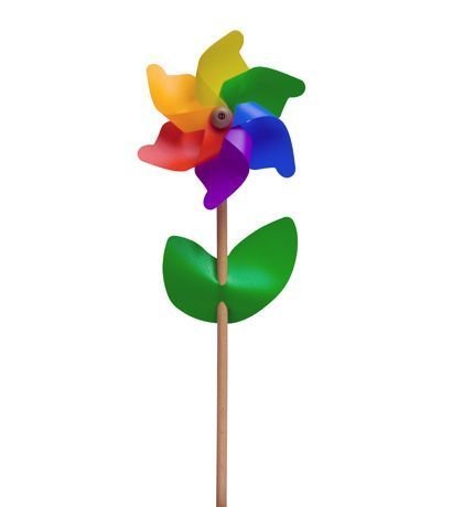Windrad Regenbogen,Blatt,mini