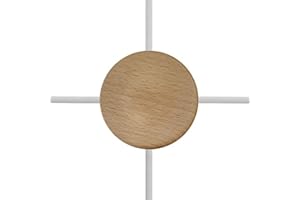 LAMORELL LIGHTDESIGN SCATOLA DERIVAZIONE IN LEGNO Ø100MM 4 FORI LATERALI