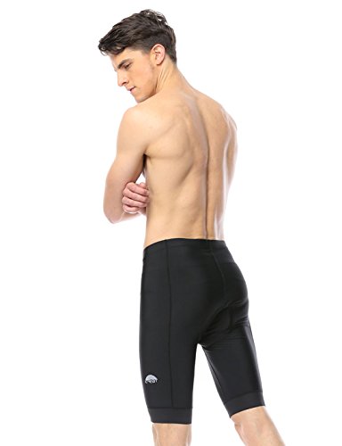 iCreat Herren Fahrradhose Radhose Kurz Radlerhose Radshort Sporthose mit Sitzpolster S/M/L/XL/2XL/3XL - 9