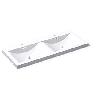 BTH: 120x48x12cm, Einbauwaschbecken Colossum03, aus mineralguss