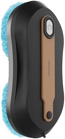 Cecotec Robot Lavavetri, Robot Pulisci Vetri Conga Windroid W10 DoubleSpray.Spruzza Pulisce e Asciuga, 2 Panni, Doppio Spray, 4 Modalità, Serbatoio 50ml, Motore Digitale, Cavo 7,5m per Vetri Brillanti