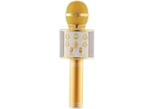 Handheld Wireless Singing Mike Multi Function Bluetooth Karaoke Mic with Microphone Speaker for All Smart Phone