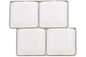 HQRP Education Blanko-Tastatur-Aufkleber, nicht transparent, weißer Hintergrund, für alle PC-Laptop-Tastaturen