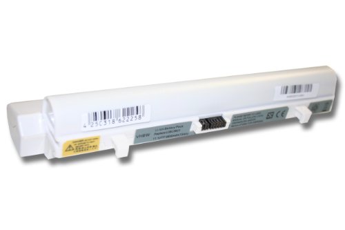 vhbw Li-Ion Akku 6600mAh (11.1V) weiß für Notebook Laptop Lenovo IdeaPad S10, S10e, S12, S9, S9e, M10 wie L08C3B21.