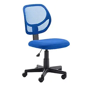 AmazonBasics Low-Back Computer Chair (Nylon, Blue)