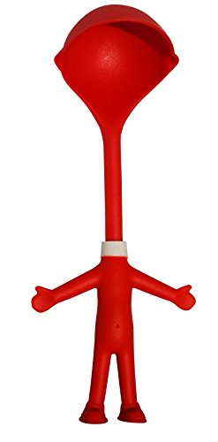 Mr. Spaghetti & Friends, Nudel-Servier-Set, 3 Küchenhelfer für Spaß beim Kochen, Küchenutensilien, Pasta-Set mit Spaghettilöffel / Spaghettizange, Käse- und Soßen-Löffel, Geschenk-Idee für Hobby-Köche - 3