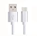 Produktbild Huawei P20 Pro, P20, P20 Lite Stark verstärktes Nylon geflochten 2 Meter Schnelle Aufladung Typ-C USB Datenkabel / Aufladen / Sync / Übertragen von Blei-Kabel [Metall-Anschlüsse] [USB-C auf USB A] [Unterstützt USB 3.1] Silver - White / Silber - Weiss