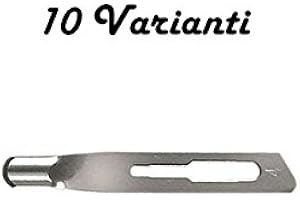 GLAMSHOP 10 LAME SGORBIE MONOUSO STERILI VARIE MISURE PER ESTETICA E PODOLOGIA SGORBIA (n°4 CONFEZ. 10PZ)