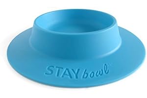 STAYbowl Tip-Proof Bowl for Guinea Pigs and Other Small Pets - Sky Blue - Large 3/4 Cup Size New