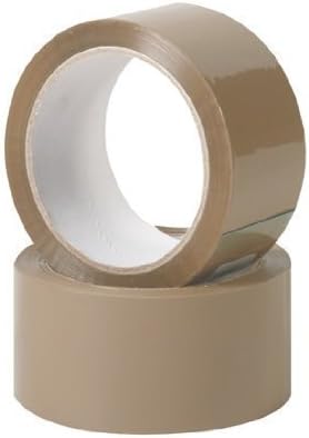 Timelesss Adhesive Packaging Tape 66 m x 50 mm Brown Pack of 36 with br P36