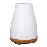 CMYK® Aroma Diffuser Ultraschall Nebel Luftbefeuchter Raumbefeuchter Kalten Nebel Technologie keines Wasser Abschaltautomatik mit LED Farbwechsel ohne Lärm für Yoga Kinderzimmer Schlafzimmer Büro usw