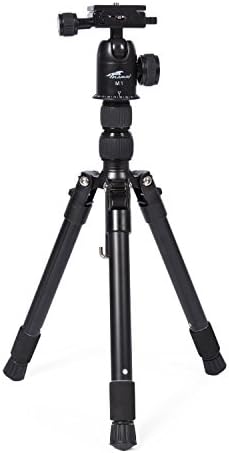 Portable Flexible Aluminum Self-pod Selfie Stick Lightweight Monopod with Mini Ball Head for Canon Nikon Sony DSLR Camera (M2-Black)