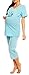 Happy Mama Women's Maternity Nursing Breastfeeding Pyjamas Nightwear. 397p (Blue, 16)