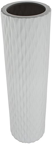 Design Blumenvase gerade – M weiß - 3