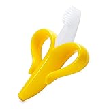 Baby Banana Training Toothbrush and Teether (Yellow/White)