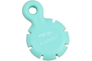 Craftelier - Rasgador de Papel | Herramienta Perfecta para Lijar y Rasgar los Papeles y Cartulinas de Proyectos de Scrapbooking y Manualidades | 7 Lijas Protegidas y Anilla Superior | Color Turquesa