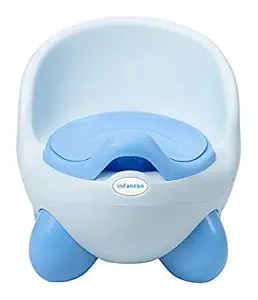 Infantso Removable Baby Potty Seat/Chair with ?Anti Skid Base & High Back Rest (Age 1 to 4 Years) Blue