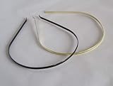 Complementos 232 diademas Pack de 2 diademas de metal finas 0,5cm dorada y negra. Envío GRATIS 72h