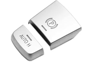 SHSBSCAR Adesivo Pulsante Freno Elettronico per BMW F10 F07 F01 X3 F25 X4 F26 F11 F06 X5 F15 X6 F16 Accessori (Argento)