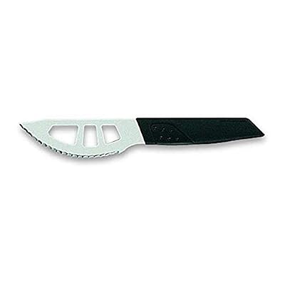 ROUSSELON Dumas Corta 32 à Pizza Couteau en Coque, Acier Inoxydable, Noir, 11.5 x 30 x 30 cm