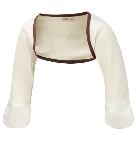 ScratchSleeves | Stay-on Scratch Mitts for Itchy Babies & Toddlers | Cream/Chocolate Brown