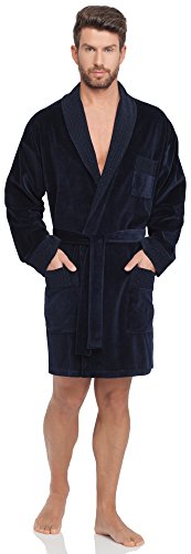 Timone Herren Velour Bademantel 711