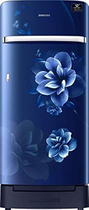 Samsung 198 L 5 Star Inverter Direct Cool Single Door Refrigerator(RR21T2H2WCU/HL, Camellia Blue, Base Stand w