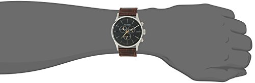Nixon Men's Quartz Watch Sentry Chrono A4051887-00 with Leather Strap