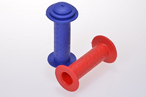 Preisvergleich Produktbild 1 Paar Kinder-Fahrradgriffe mit Prallschutz in blau