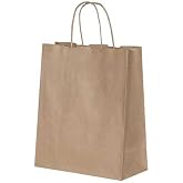 Burgu Saplı Kraft Kağıt &Ccedil;anta 25x12x31 cm - 25 Adet