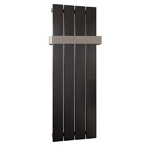 Preisvergleich Produktbild Design Paneelheizkörper Heizkörper Badheizkörper Anthrazit mit Mittelanschluss Handtuchstange Edelstahl alle Größen