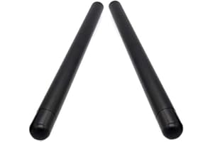 PRORACER Motorrad Halber-Lenker HalberLenker aus Aluminium Stummellenker CNC Lenkerstummel 22mm. x 300mm. (Schwarz 2 Stück)