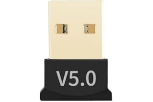 CALONNY Adapter Bluetooth USB 5.0, mini odbiornik USB BT 5.0 do klawiatur/myszy/słuchawek, pamięci flash USB BT 5.0 do komputera/notebooka Windows/Linux (usb5.0)