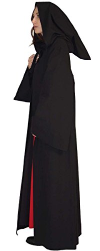 Maylynn 16281 – Mittelalter Umhang Damen Vampir Cape Kapuzenumhang 100% Baumwolle, Größe:M - 3