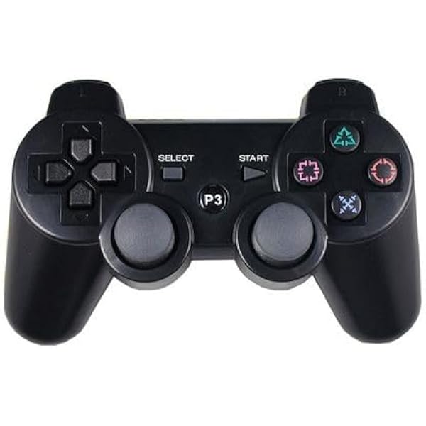 PS3 Controller Wireless 2 Pack, with 2 Charging Cables, Compatible