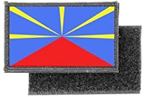 Patch ecusson imprime badge drapeau ile de la reunion