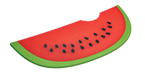 Kitchen Craft 38 x 17 x 1 cm-antihaft, wendbar, schneiden und servieren in Form einer Wassermelone Schneidebrett, mehrfarbig
