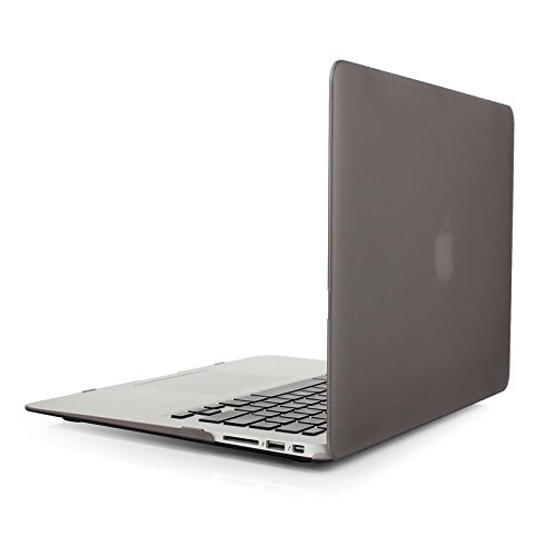 Matt Notebookhülle / schützen Koffer für MacBook Air 13 Zoll (Modell A1466 / A139 ) – Grau (Mit einem kostenlosen europäischen Version transparenten Tastaturschutz Haut) - 2