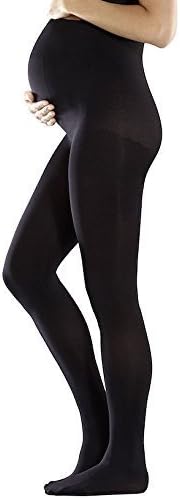 AMBRA Women's Baby Bump Tights. AADB. 70DEN. 1 Pair. Black.