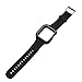 Price comparison product image Hergon Protective Case Wrist Strap Cover Soft Silicone Shockproof Watch Band for Apple Watch Series 4 40mm 44mm
