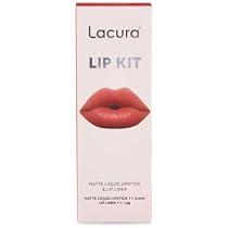 Lacura Lip Kit Velvet Sugar, Nearly Nude or Just Peachy 2.4ml ...